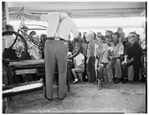 Burbank police bicycle auction sale, 1951