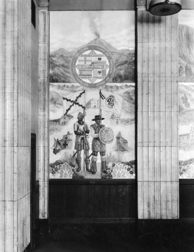 State building mural