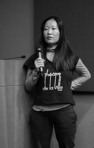 Li Xinmin after the screening of her film at NYU