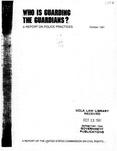 Who is guarding the guardians? (ch. 4-6), 1981-10