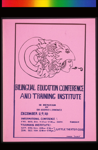 Bilingual Education Conference and Training Institute, Announcement Poster for