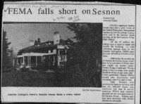FEMA falls short on Sesnon