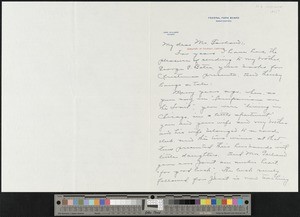 Mabel Bates Williams, letter, 1931?, to Hamlin Garland