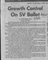 Growth Control On SV Ballot