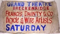 Francis Dainty & Co. Bicycle & Wire Artists banner