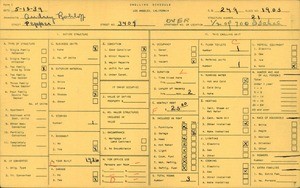 WPA household census for 3409 PEPPER, Los Angeles