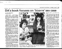 DA's book focuses on 'bizarre' sex case