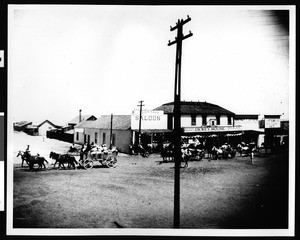 Fourth of July parade on Mojave's Main Street, July 4, 1896
