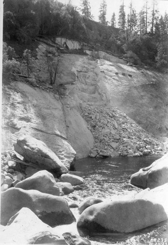 South side Balch Diversion Dam Excavated