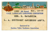 4th Annual California Landscape Gardeners Convention name badge
