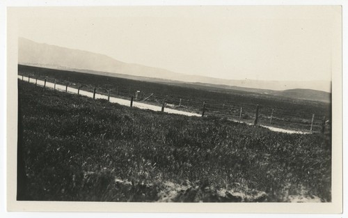 Fence and fields at Warner's Ranch