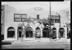 J.M. Fickling Plumbing Shop, 1725 South Vermont Avenue, Los Angeles, CA, 1928