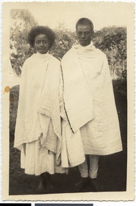 Bridal couple in Aira, Ethiopia, 1936