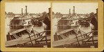 [Steamers and barges docked at Sacramento]