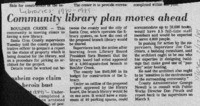 Community library plan moves ahead