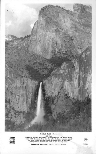 Bridal Veil Falls Yosemite National Park, California
