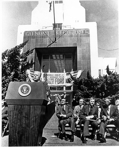 President Gerald Ford in Glendale, 1976