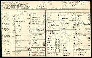 WPA household census for 1309 W 51ST PL, Los Angeles County