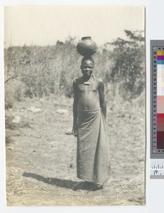 Young water carrier, Blantyre, Malawi, ca.1910