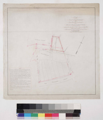Plat of Tract of Land conveyed by Mrs. Marta Carbajal to Horace Binney Sargent, Trustee