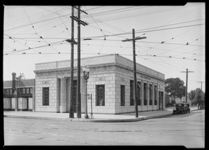 Pacific Southwest Bank, intersection of University Avenue and West Jefferson Boulevard, Los Angeles, CA, 1925