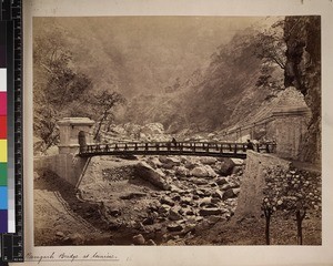 View of Ramgarh bridge, India, ca. 1880-1890