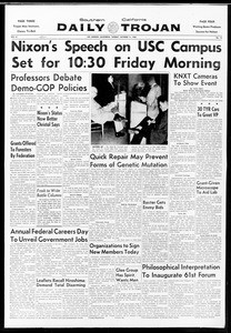 Daily Trojan, Vol. 52, No. 17, October 11, 1960