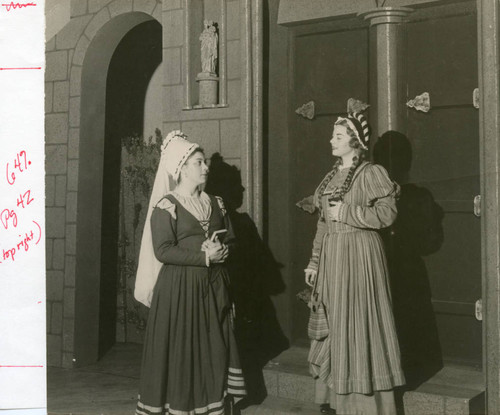 Scene from student production of "Faust", 1949