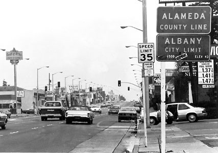 Albany City Limit, San Pablo Avenue