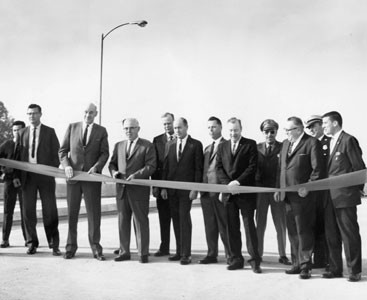 Ribbon cutting ceremony--Buchanan Street Overpass