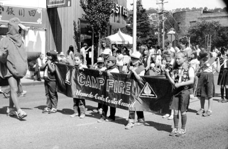 75th Anniversary parade--Camp Fire Girls