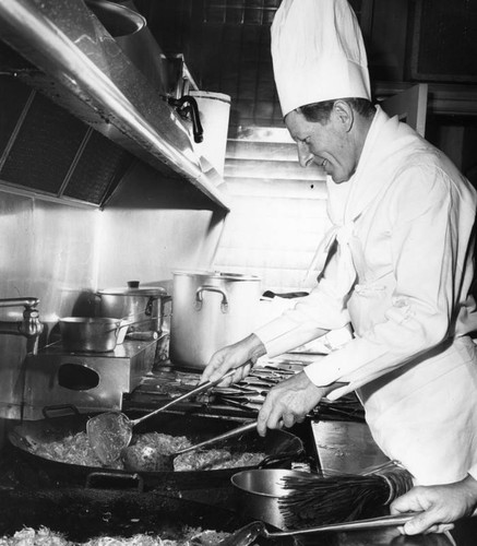 Danny Kaye showing culinary skill