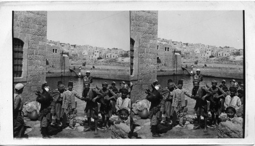 The old Pool of Hebron where the murderers of Ishbosheth were Hung. Palestine