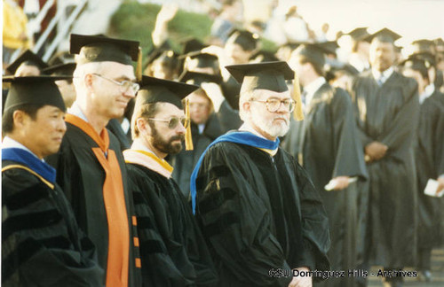 Professors at graduation ceremonies