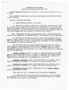 USC Faculty Senate minutes, 1948-02-18