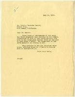 Letter from Julia Morgan to William Randolph Hearst, July 10, 1923