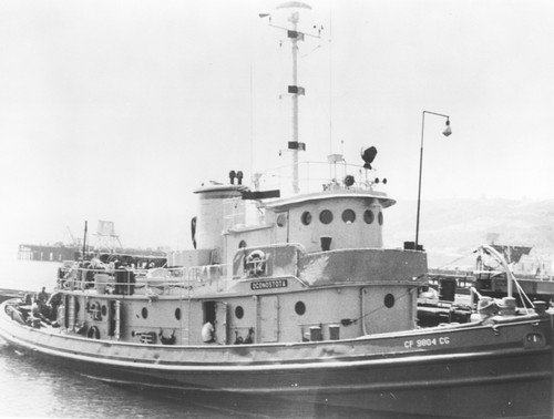 The 100-foot R/V Oconostota is one in a fleet of ten oceanographic ships belonging to Scripps Institution of Oceanography, University of California, San Diego. Originally a tugboat, R/V Oconostota sometimes tows other vessels but most often accommodates up to 14 scientists and crew for research activities at sea
