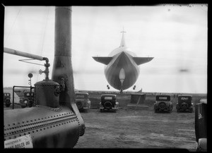 Gas equipment for refueling Graf Zeppelin, Southern California, 1929