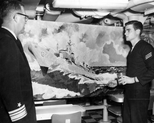 Studio City seaman lauded for unusual painting of his ship