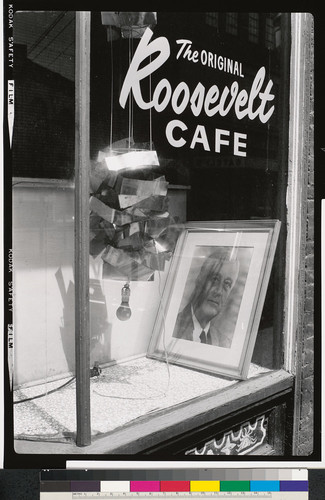 [The Original Roosevelt Cafe window.]