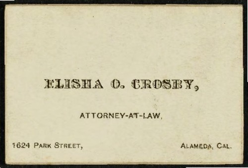 Miscellaneous ephemera related to E. O. Crosby