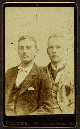 Portrait of two young men