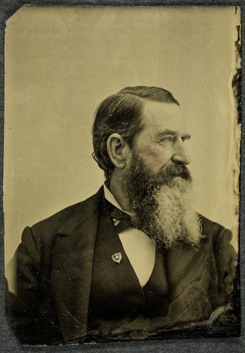 Portrait of E. O. Crosby, profile