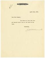 Letter from Joseph Willicombe to Julia Morgan, April 21, 1926
