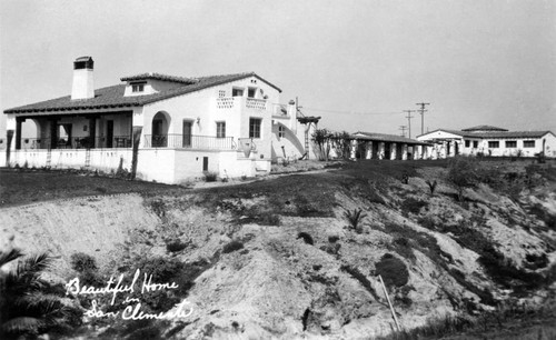 Early Spanish style home, San Clemente, ca. 1935