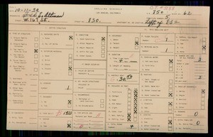 WPA household census for 830 W 167TH ST, Los Angeles County