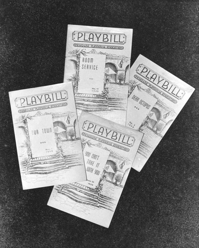 Playbills, Pasadena Playhouse