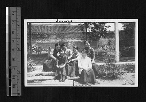 Early students from Ginling, Nanjing, Jiangsu, China, 1918