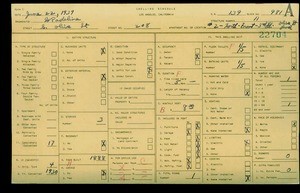 WPA household census for 208 S OLIVE STREET, Los Angeles