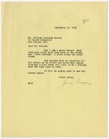 Letter from Julia Morgan to William Randolph Hearst, September 16, 1932